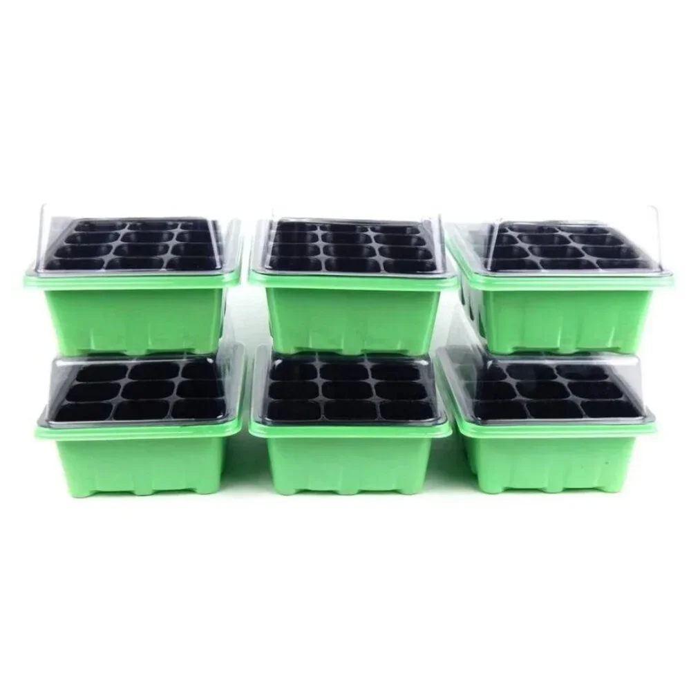 NEW 6 Pack Germination Tray Garden Supplies Gardening Plant Starter Trays 12 Pla